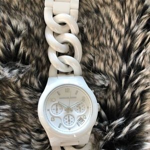 Michael Michael Kors white porcelain watch